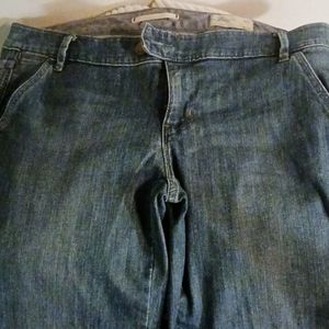 Blue jean carpenter pants